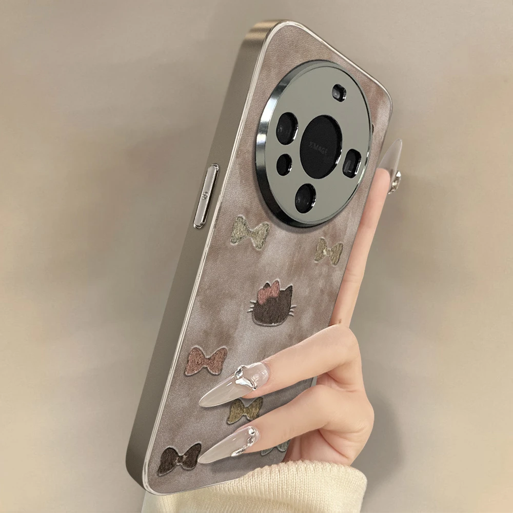适用华为mate80promax手机壳新款mate70air可爱60pro蝴蝶结凯蒂