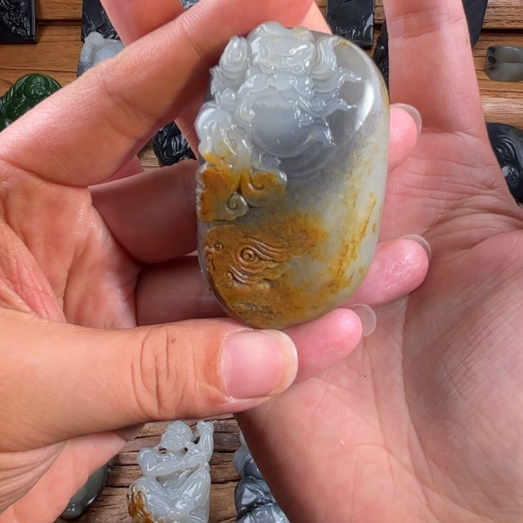 和田玉未镶嵌颈饰L*