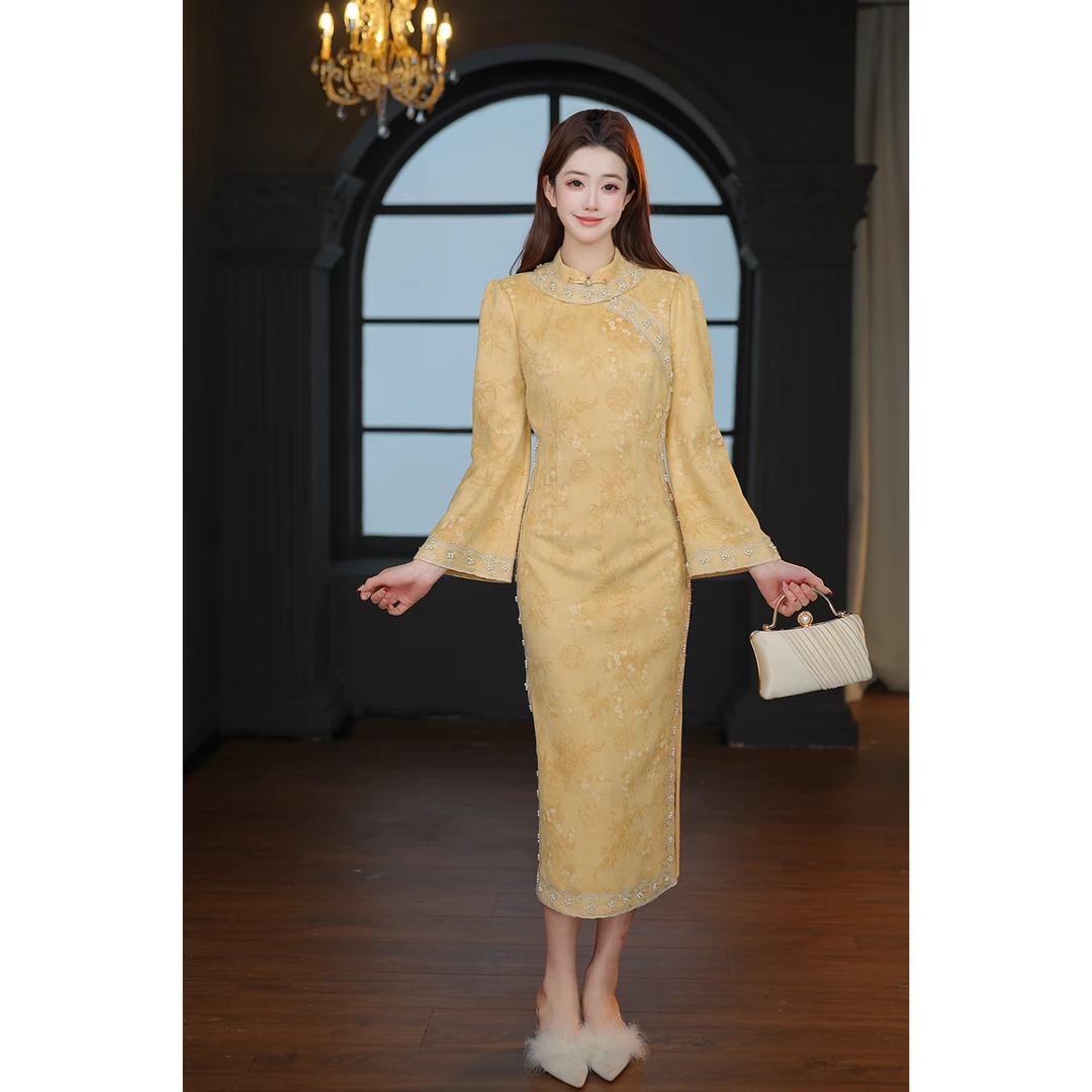 【拉夏贝尔】秋穗遗孀-021秋冬季连衣裙（X2582）