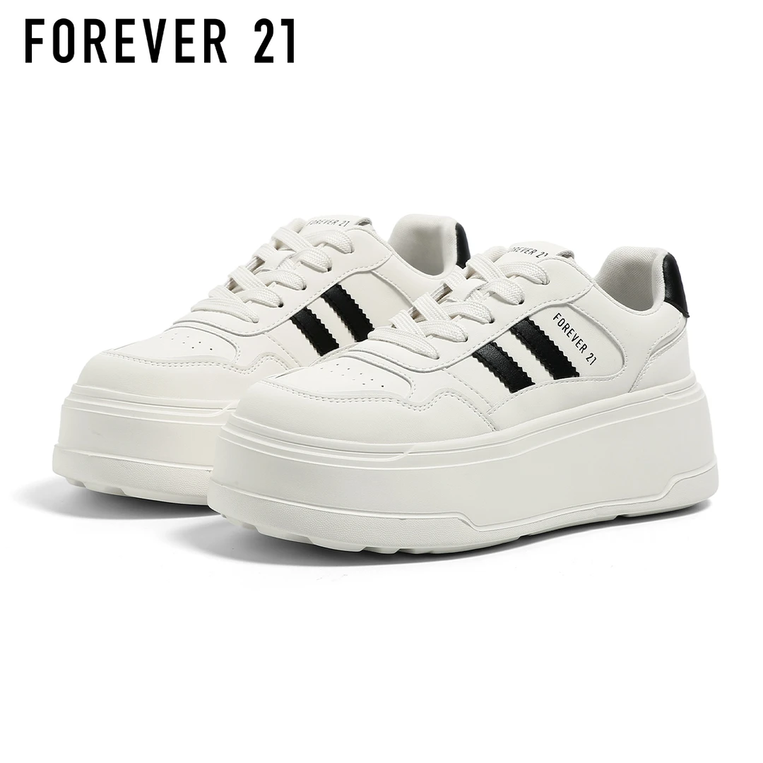 双11好物F21厚底小白鞋女秋季新款小个子增高6CM超好看爆款女板鞋