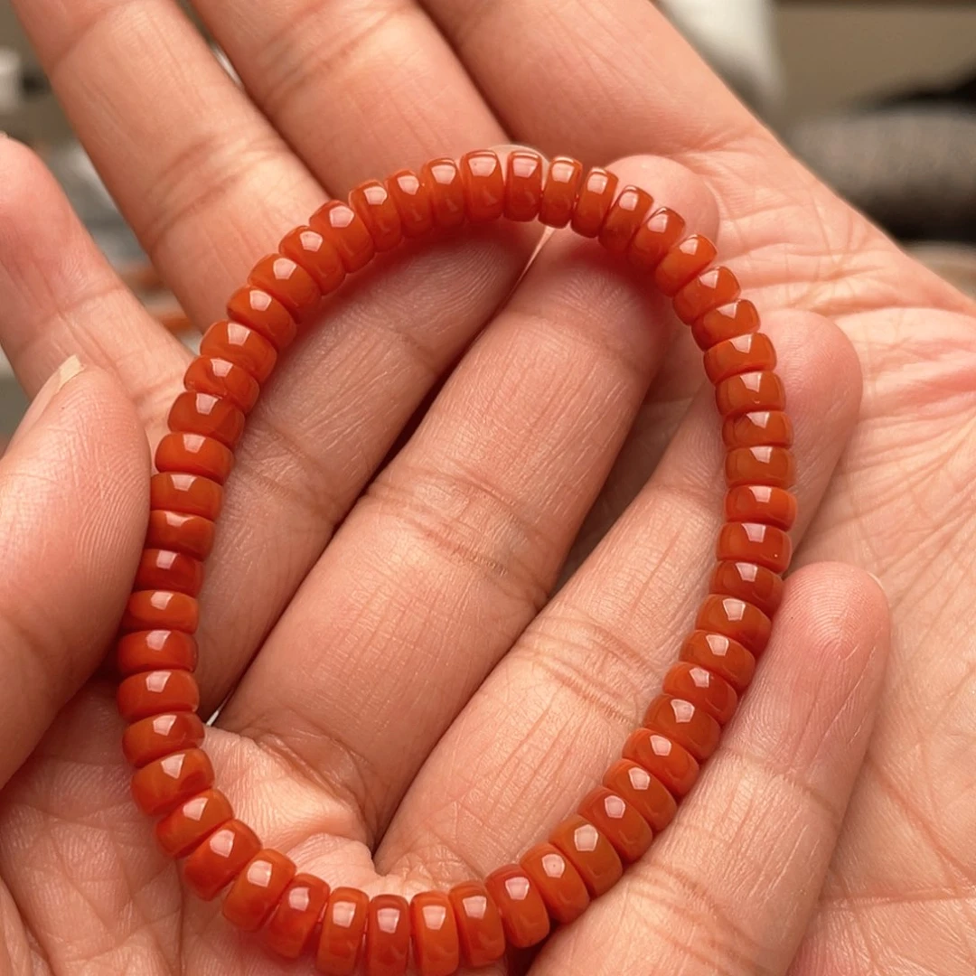 南红玛瑙手链未镶嵌
