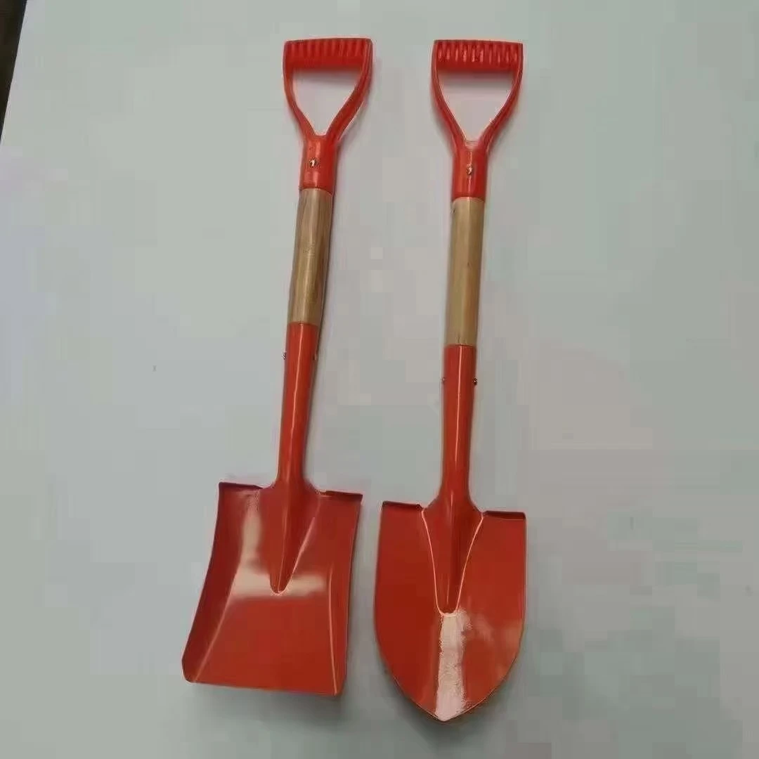 小号铁锹木柄锰钢小铲子儿童锹遛狗锹方形尖型煤铲铁锹车载短铁锹