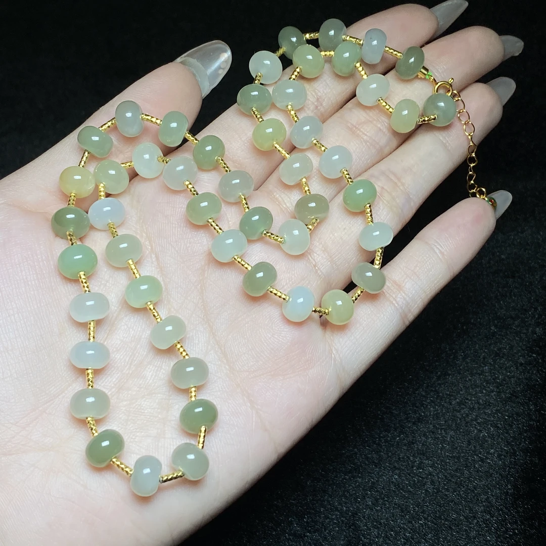 【小北严选】和田玉DIY项链约5*8mm【多样性发一件】AH09X783