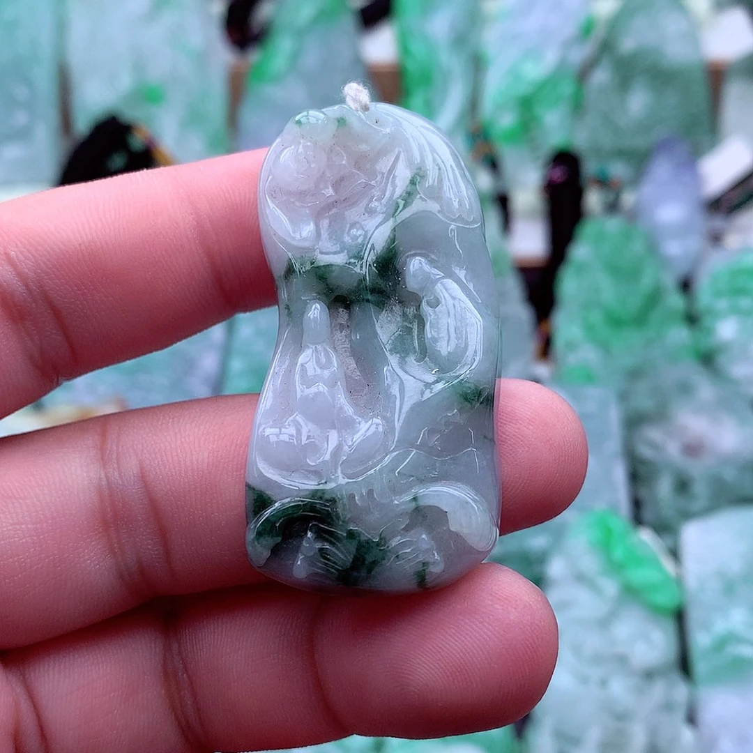 翡翠未镶嵌吊坠(不含链)