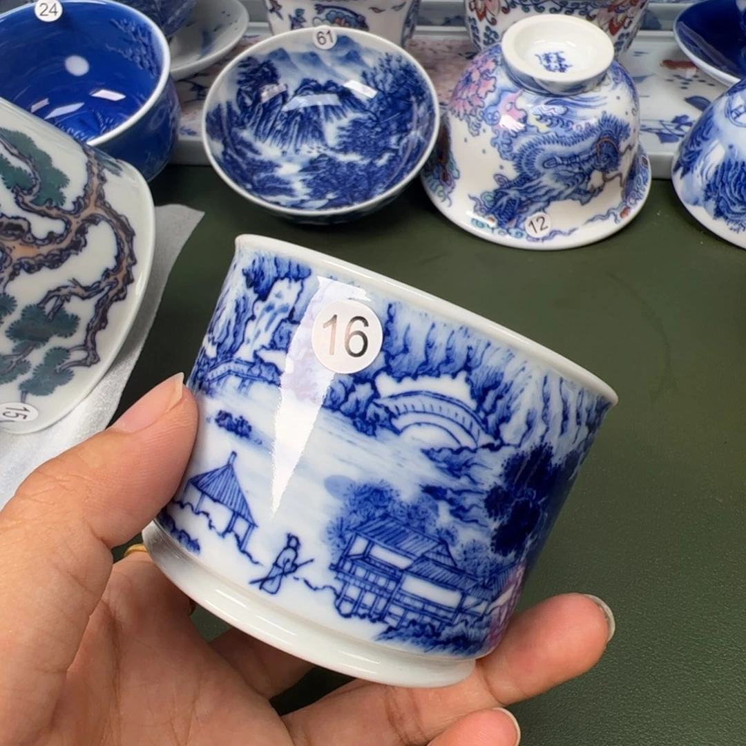 景德镇纯手工纯手绘茶具木木16