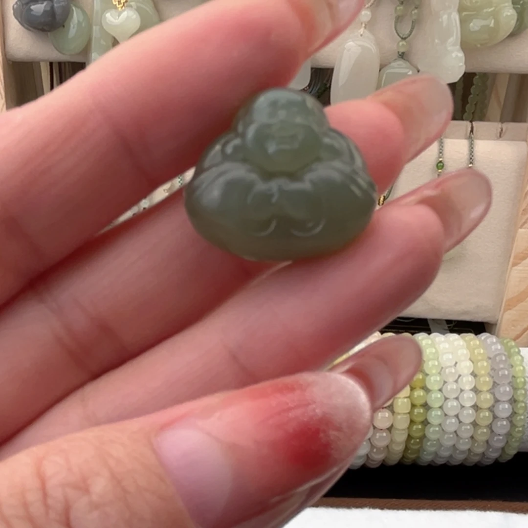 和田玉（青玉）未镶嵌颈饰