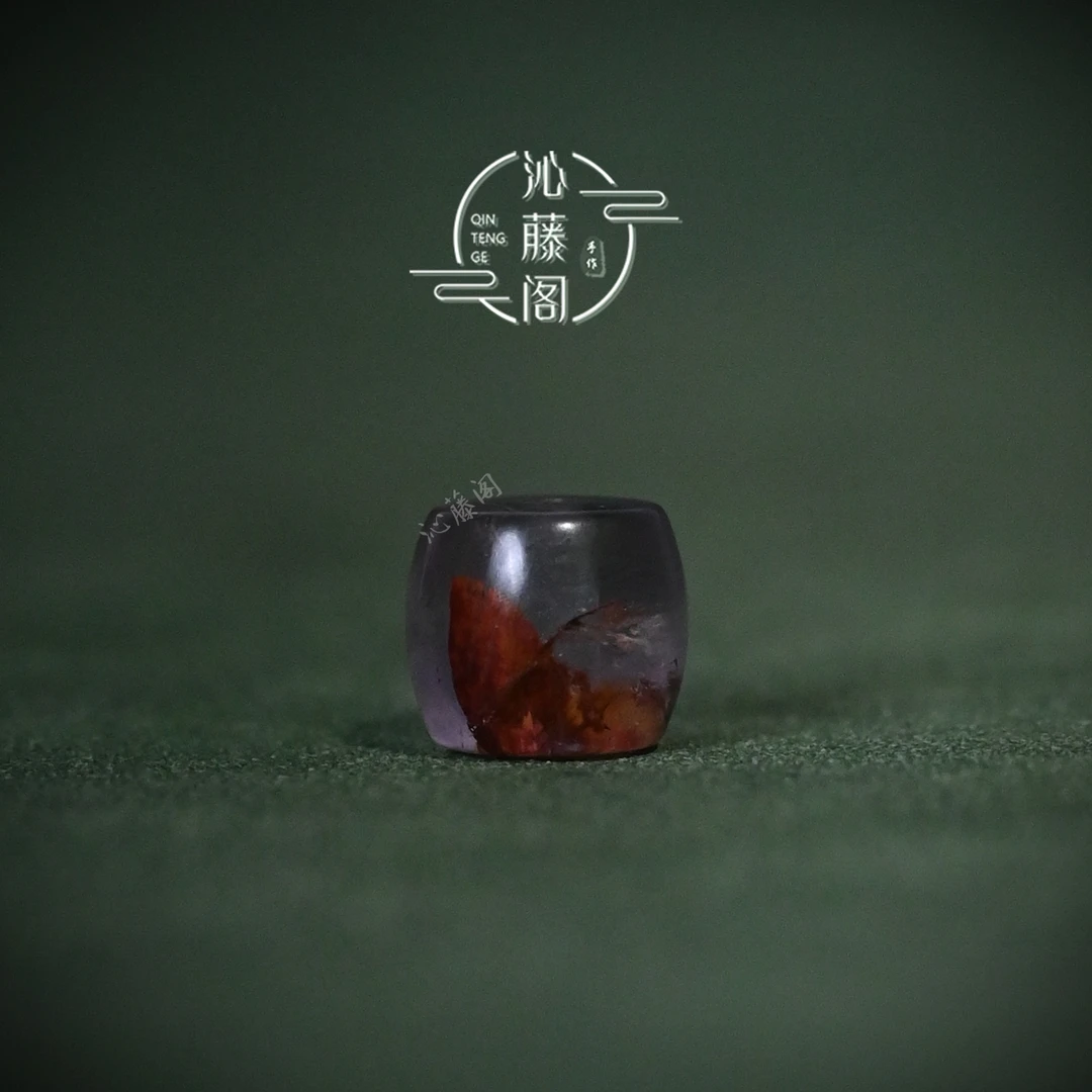 8/10/12MM紫幽灵水晶直切桶珠文玩手串手链配饰配珠腰珠单珠散珠