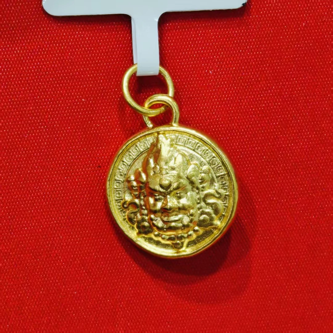 【莹莹专享】足金999饰品 黄财神吊坠 XP 0.55