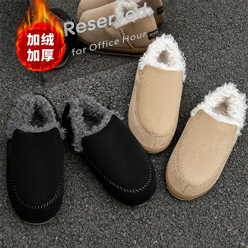 冬季胖头丑萌雪地靴男女情侣款加绒小众鞋户外加厚休闲保暖棉鞋潮