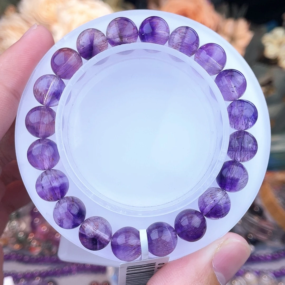 手链水晶未镶嵌紫超七9m