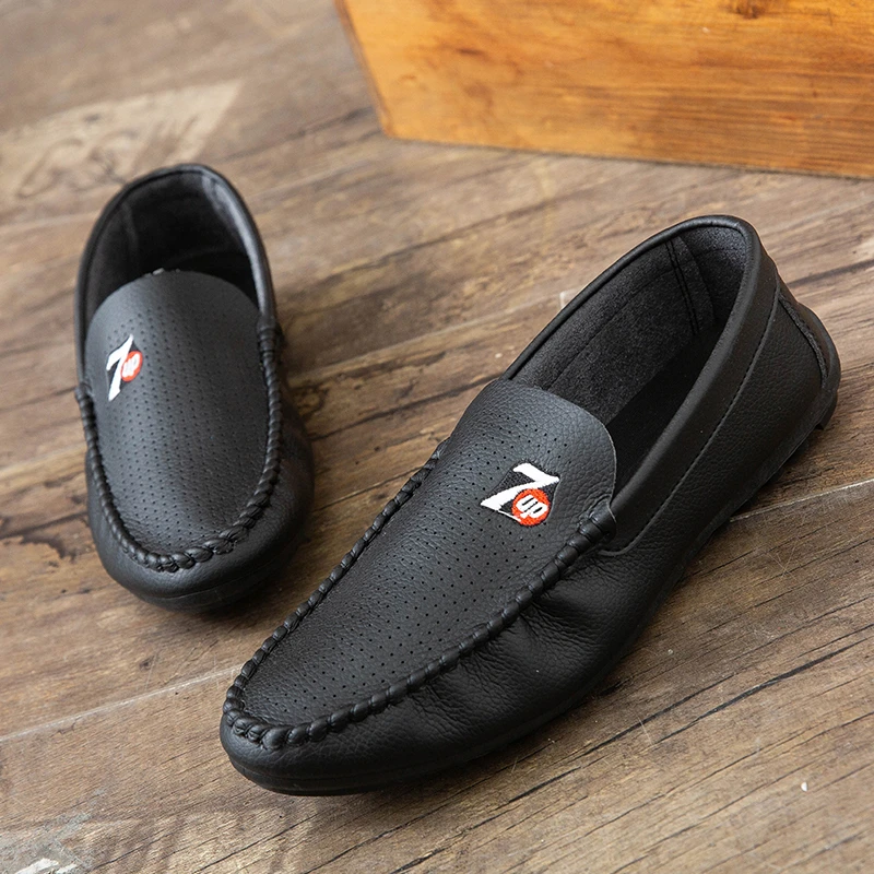 2025新款春季懒人豆豆鞋小白鞋半拖男士休闲社会小伙透气孔男皮鞋