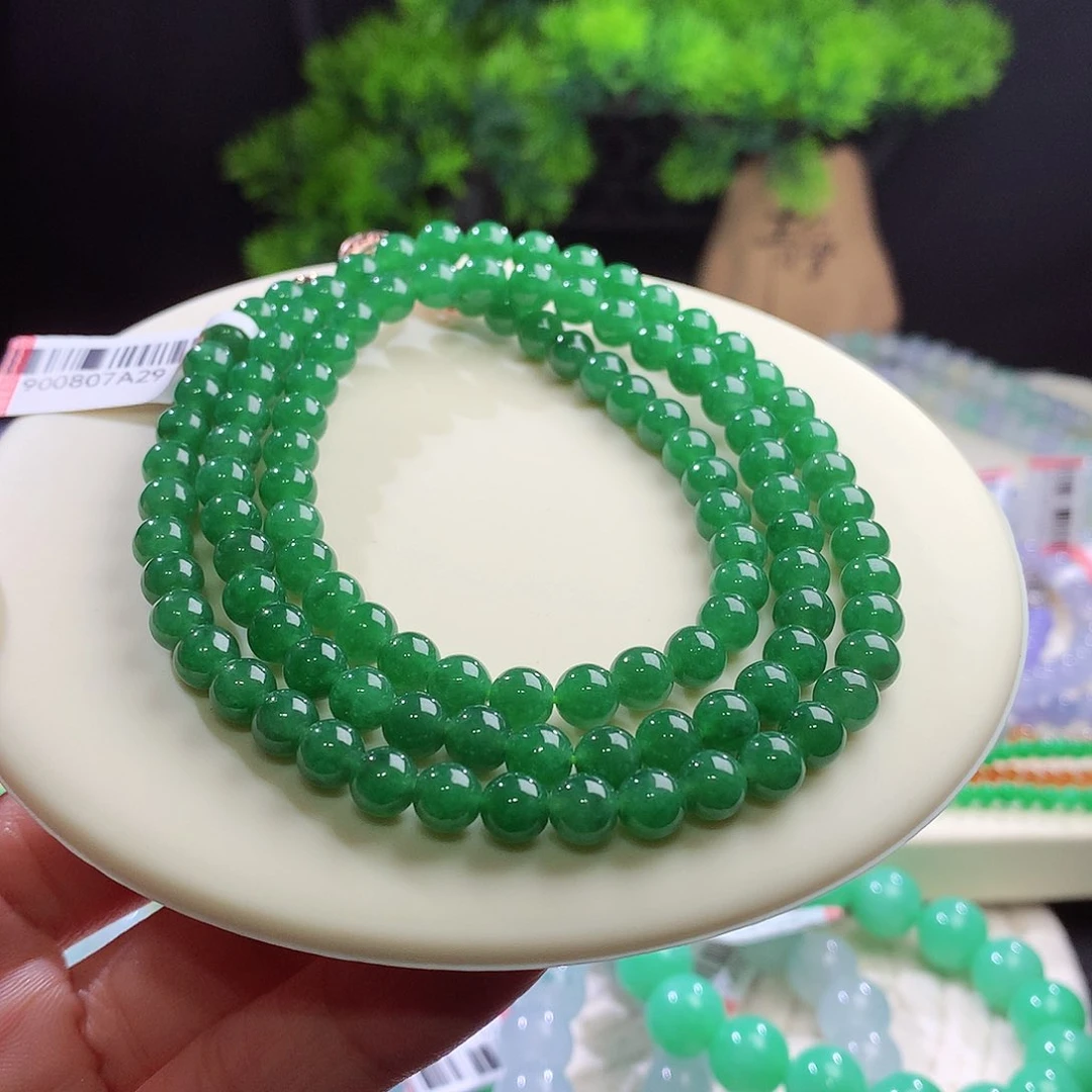 项链未镶嵌翡翠卡6mm