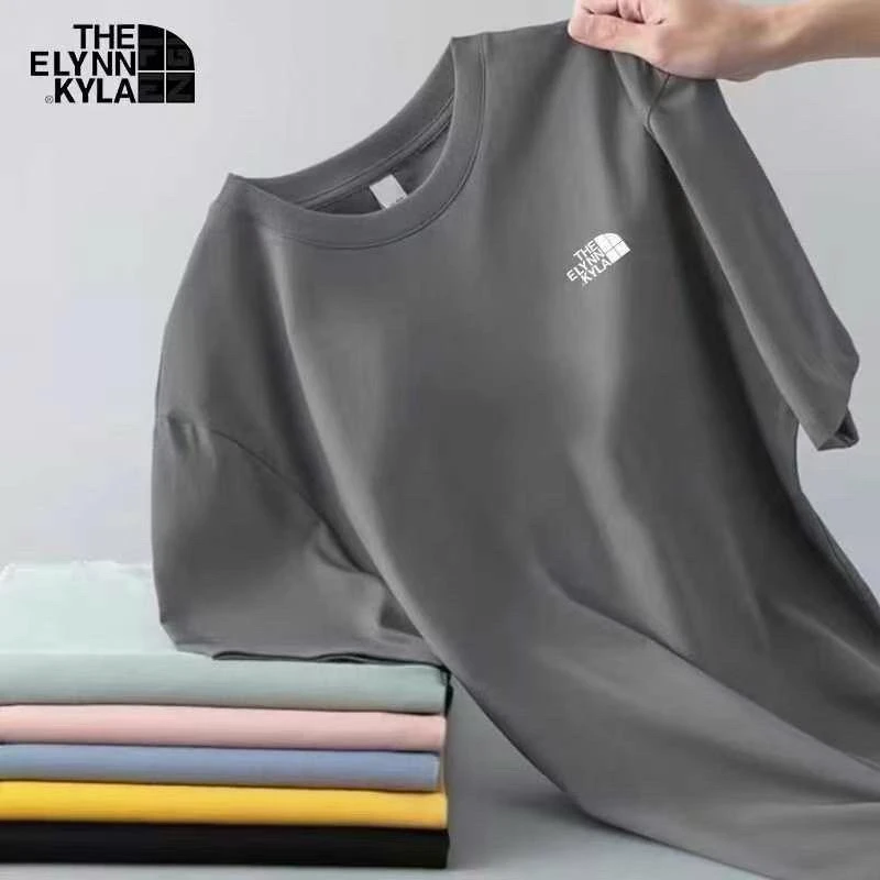 重磅纯棉T恤男女同款夏季纯色