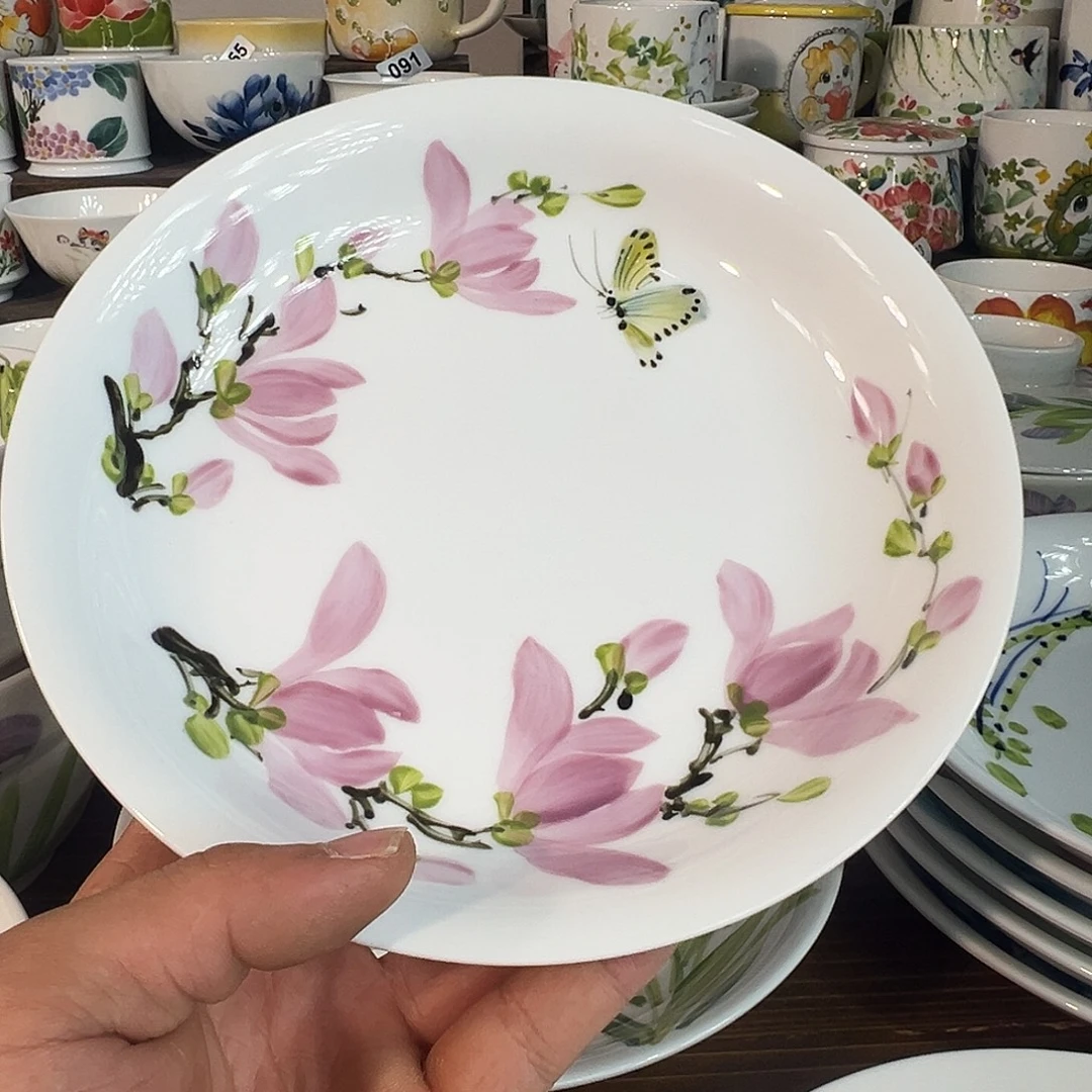 陶瓷景德镇高温釉下陶瓷8寸盘