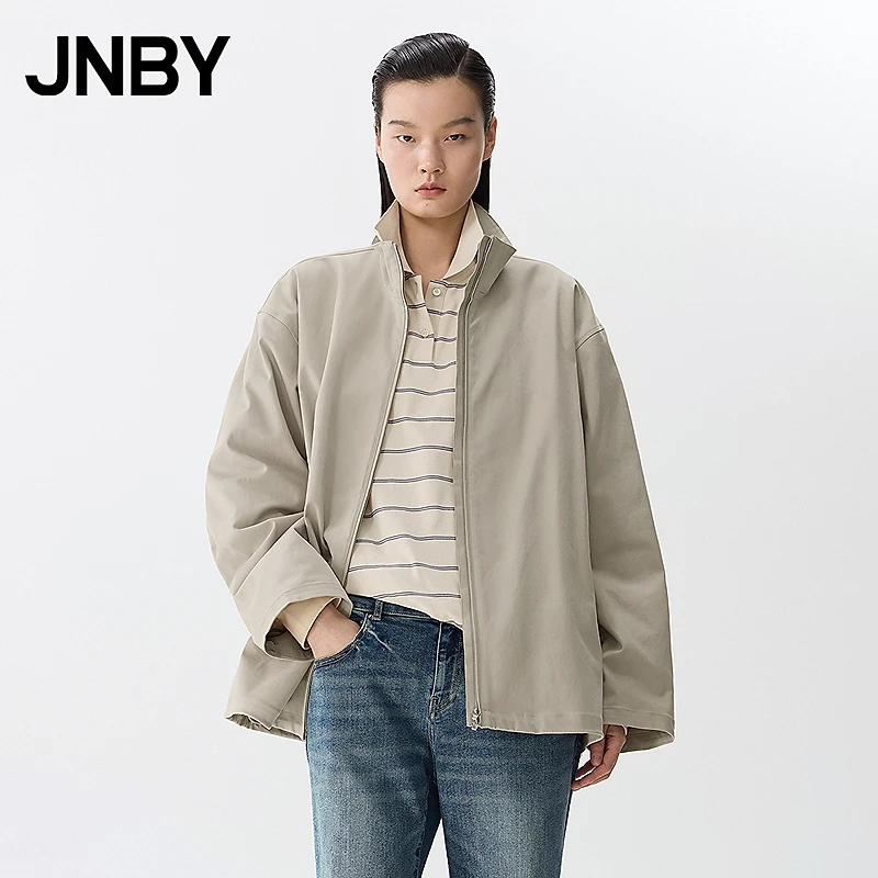 【商场同款新品】JNBY/江南布衣25春夹克外套立领长袖5P2611580