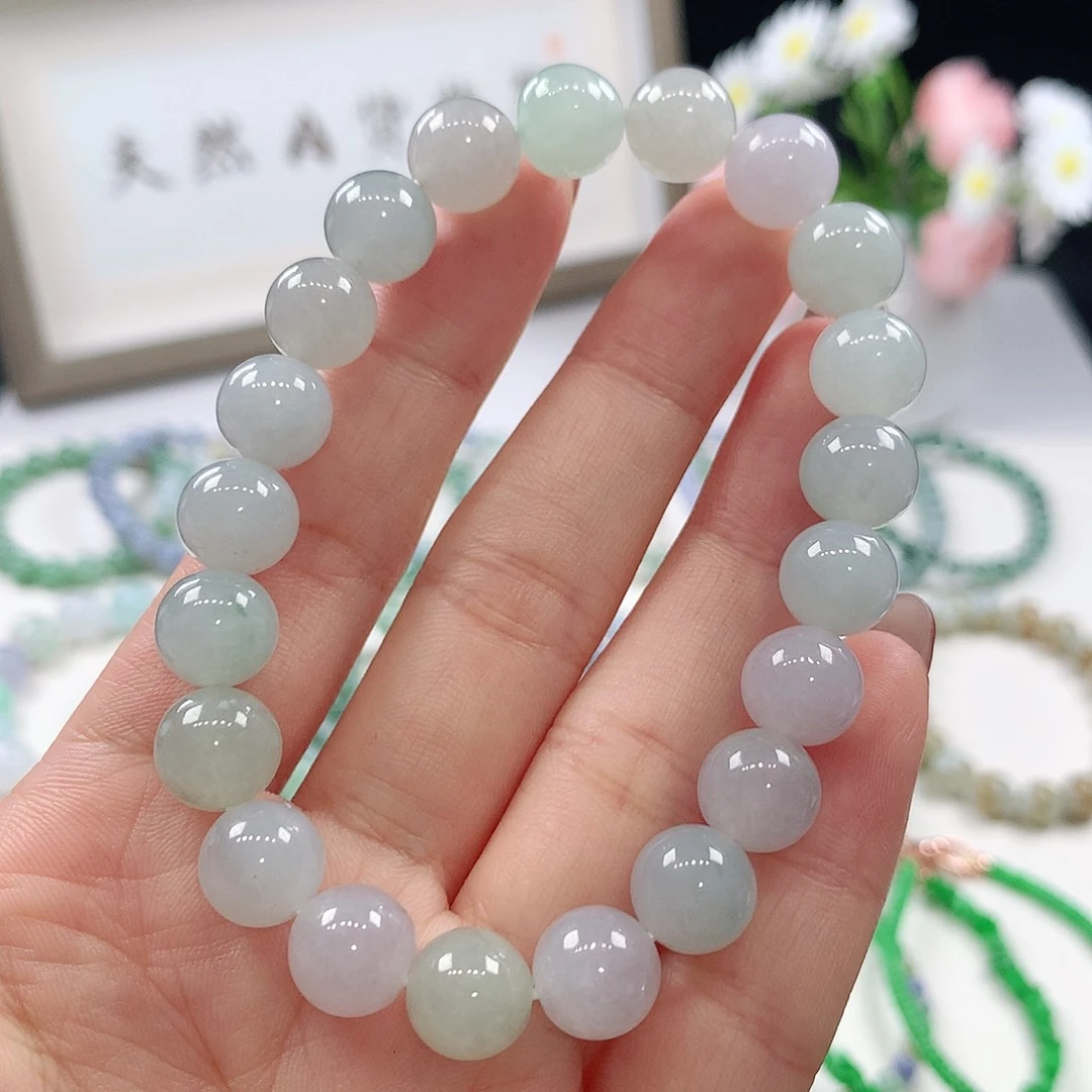 翡翠未镶嵌手链手链9.6mm