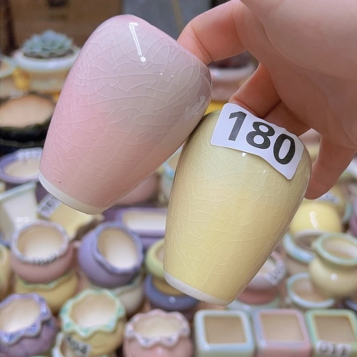 红陶陶瓷花盆当场满12包邮