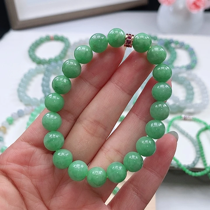 未镶嵌手链翡翠手链8.9mm