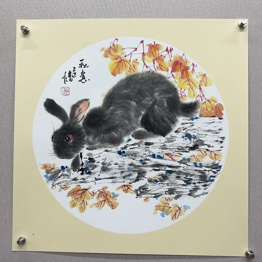 国画艺术家真人手绘