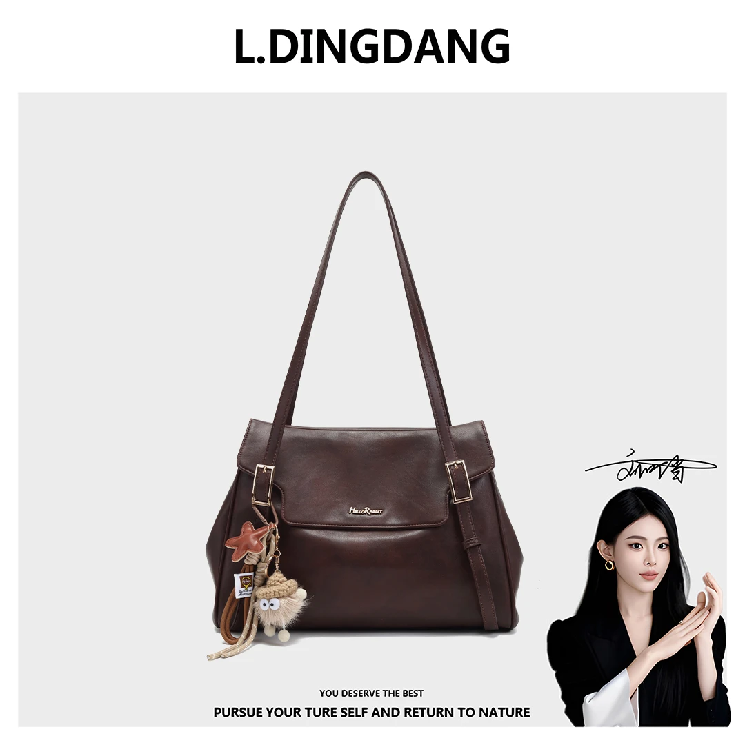 【刘叮当甄选】秋冬公文包简约大容量单肩腋下托特包休闲百搭26235