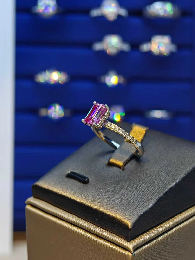 Ran高定珠宝 粉色祖母切 戒指