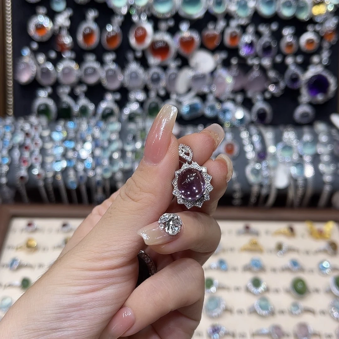 银S925镶嵌蛇纹石玉戒指