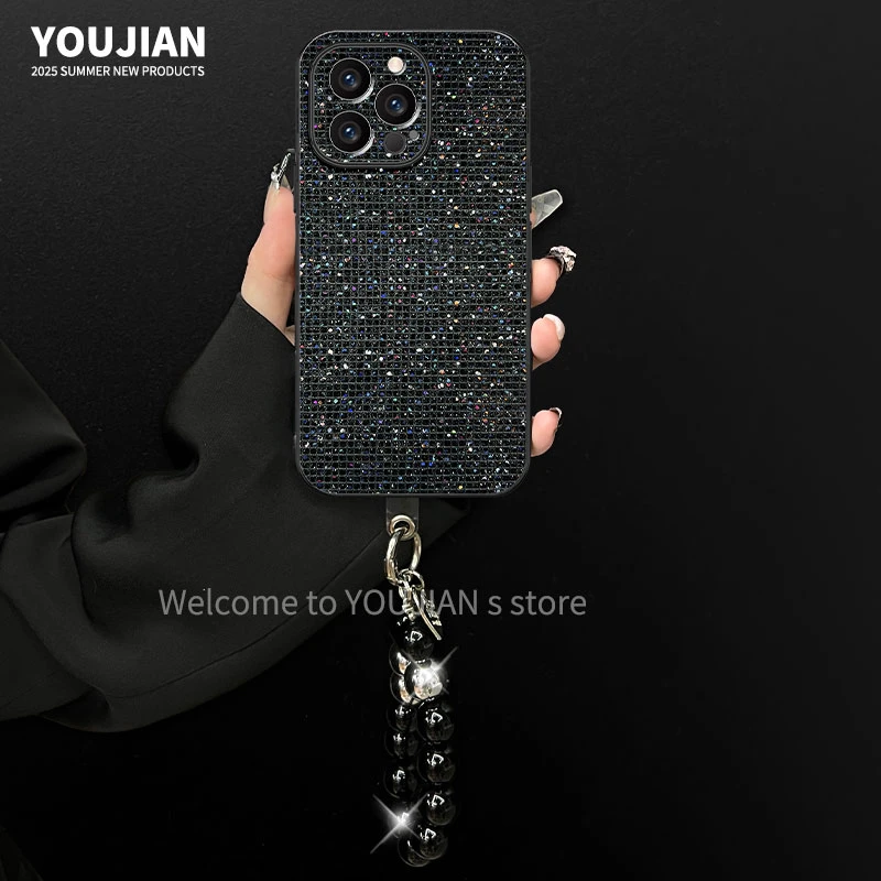 适用【苹果/oppo/华为/vivo/小米】轻奢高级感闪钻ins小香风手机壳