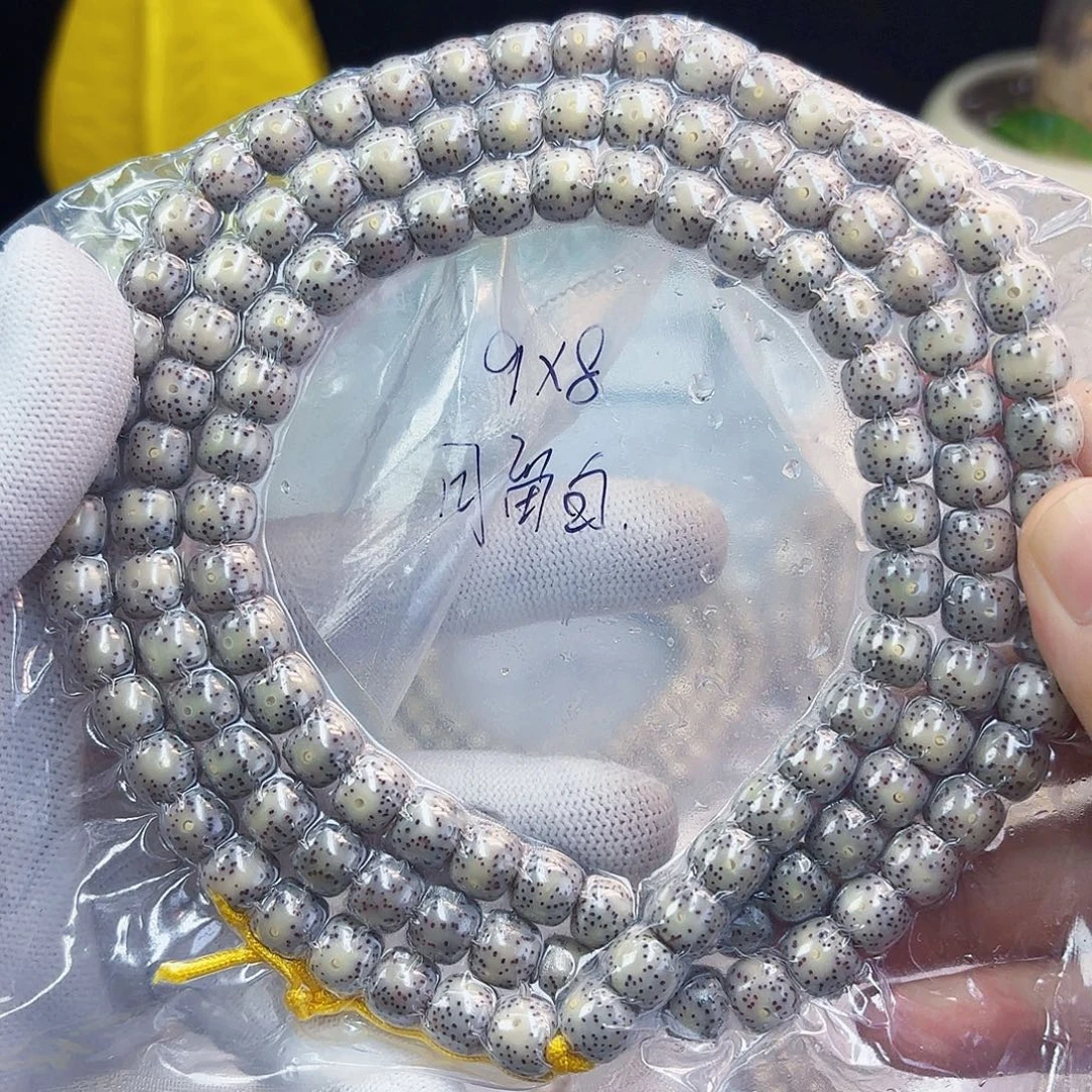 星月菩提手串9✖️8月留白糯冰