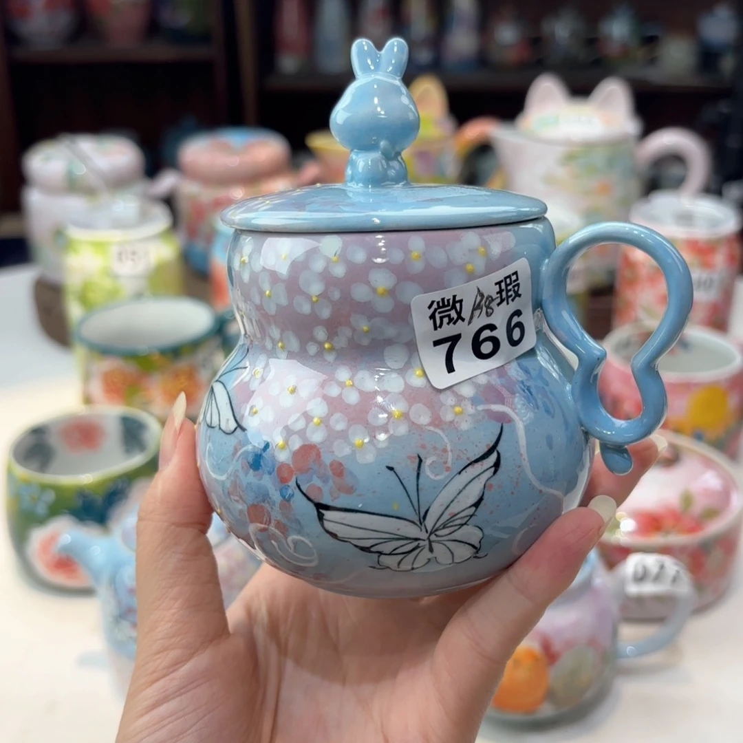景德镇手绘高温釉下彩陶瓷茶具