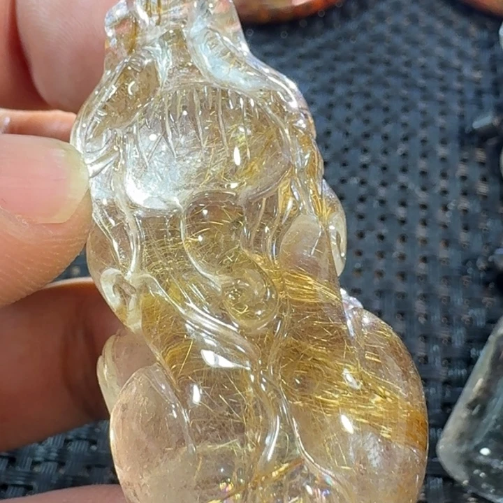 水晶吊坠(不含链)未镶嵌怡*