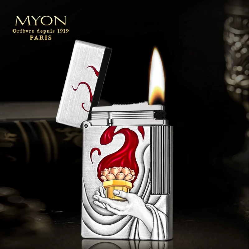 欧洲MYON勉牌M823东林大佛朗声机包银鎏金珐琅彩工艺朗声气体机