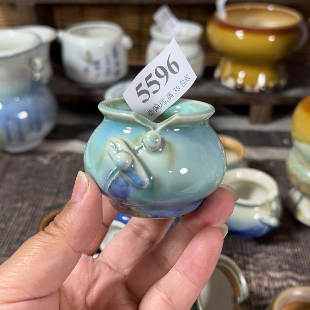 晚***星口4 景德镇手工花盆