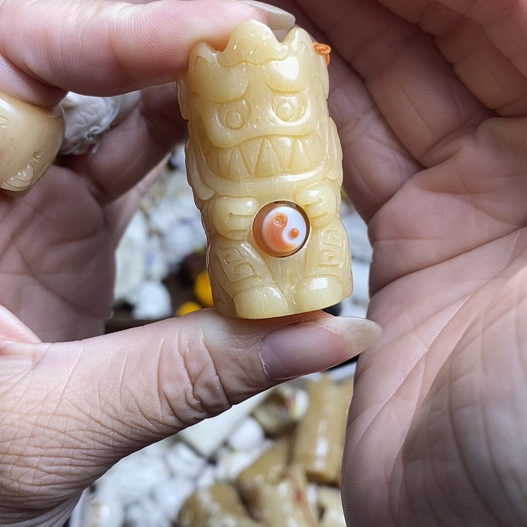 鹿骨把件40号穷奇骨笛不退换