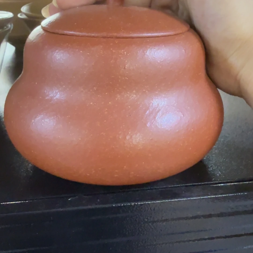 茶壶紫砂黄龙山原矿红降坡