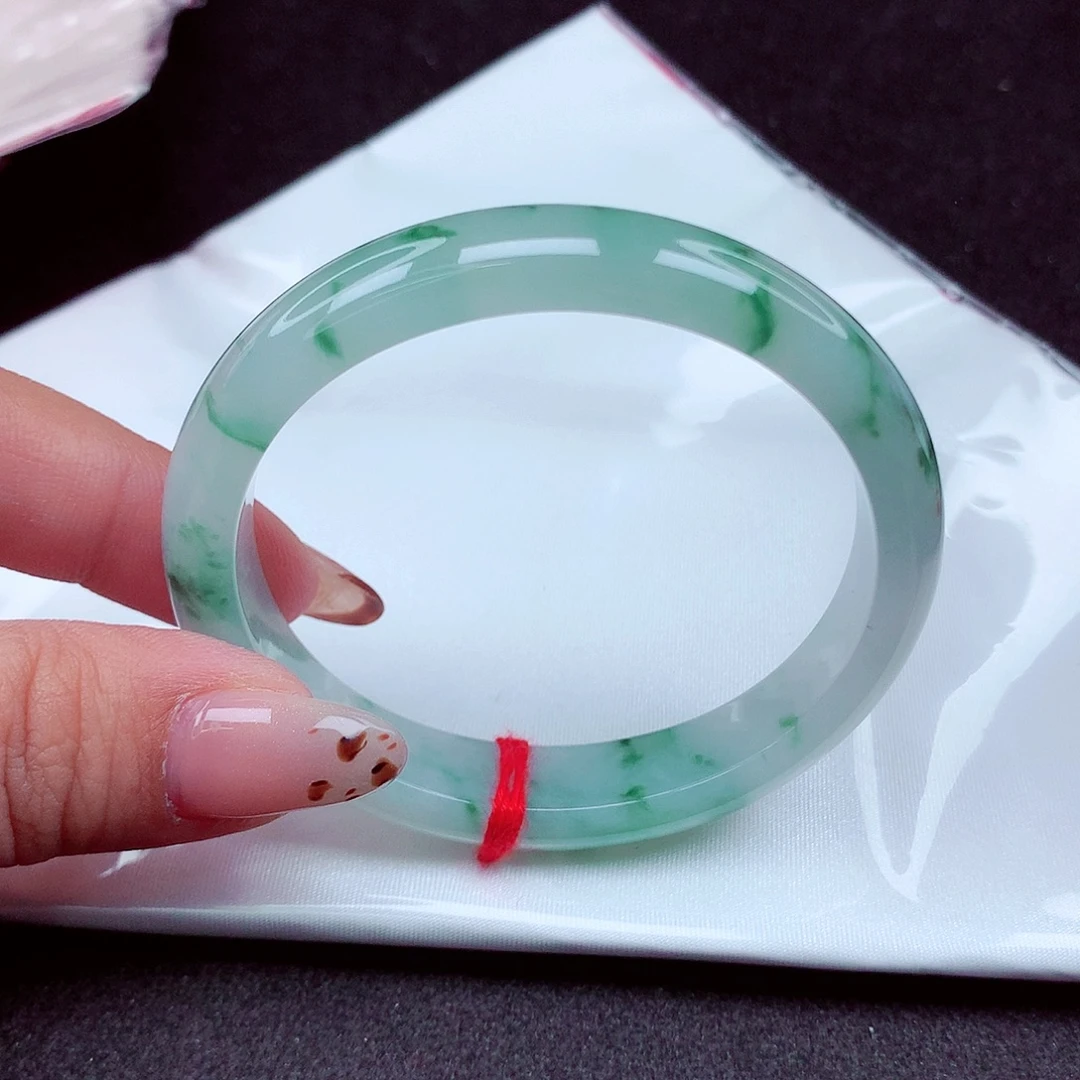 翡翠未镶嵌手镯天然缅甸翡翠A货玉手镯贵妃