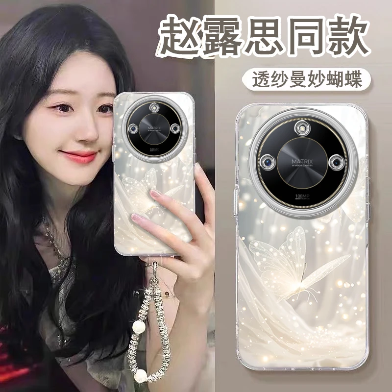 【镜头全包】曼妙蝴蝶适用华为畅享70X手机壳畅享70X活力版羽纱