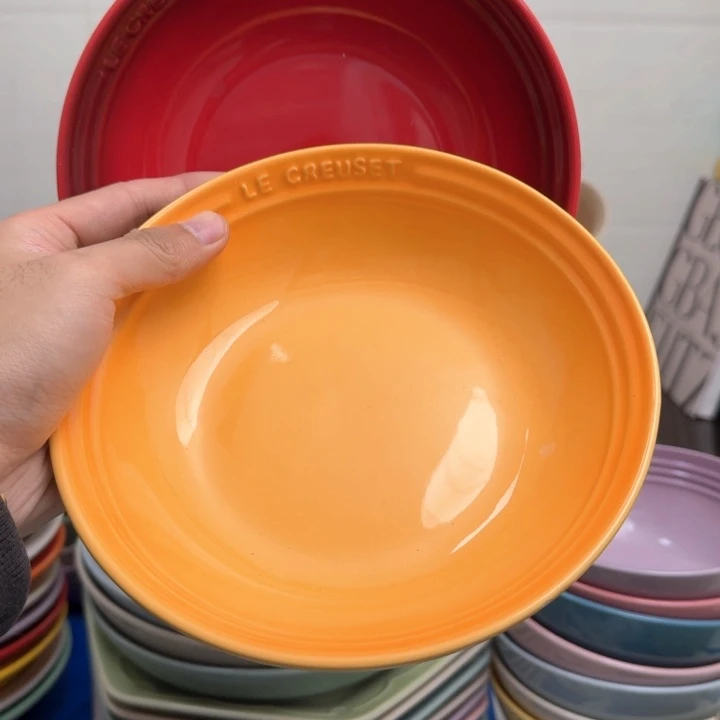 瓷片微瑕2个7英寸燕麦盘