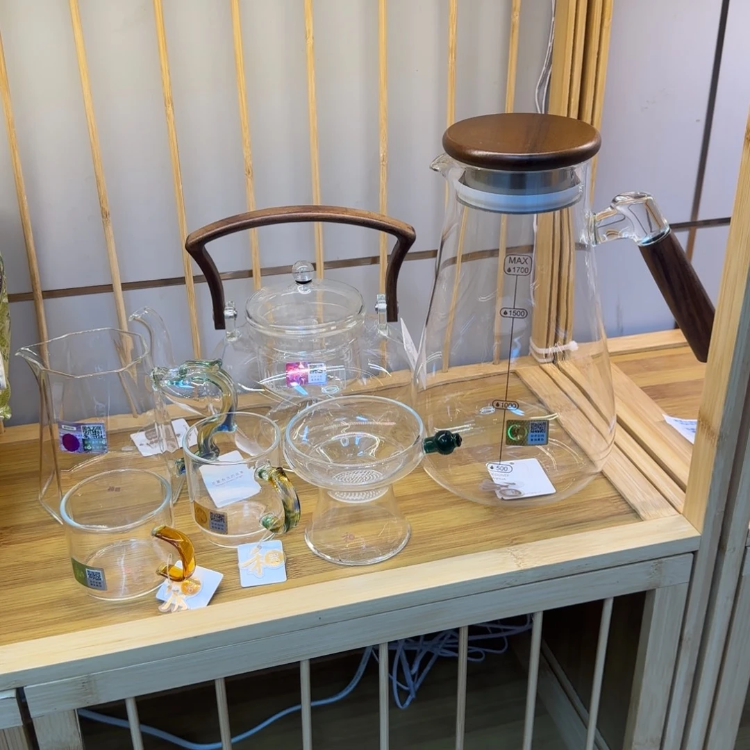 ****板禾器沁源壶➕晶隆➕奉珠墨绿➕隆杯➕清禾2对➕禾钺壶