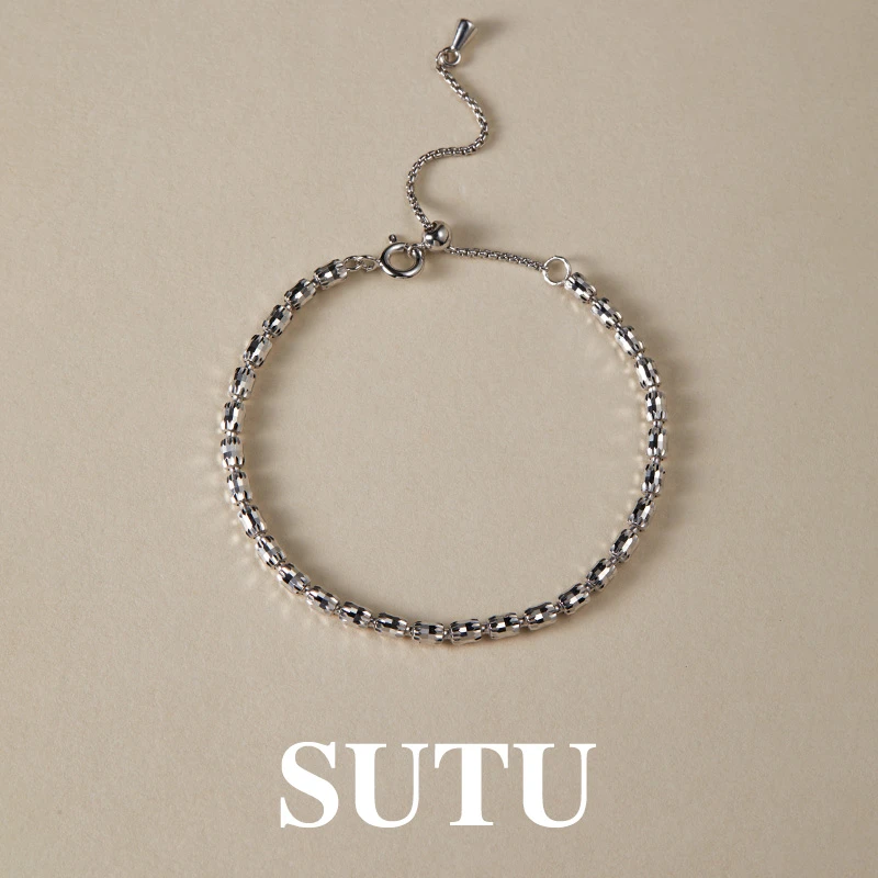 925银手链 小众手链女高级感小众设计ins潮女抽拉式冷淡风