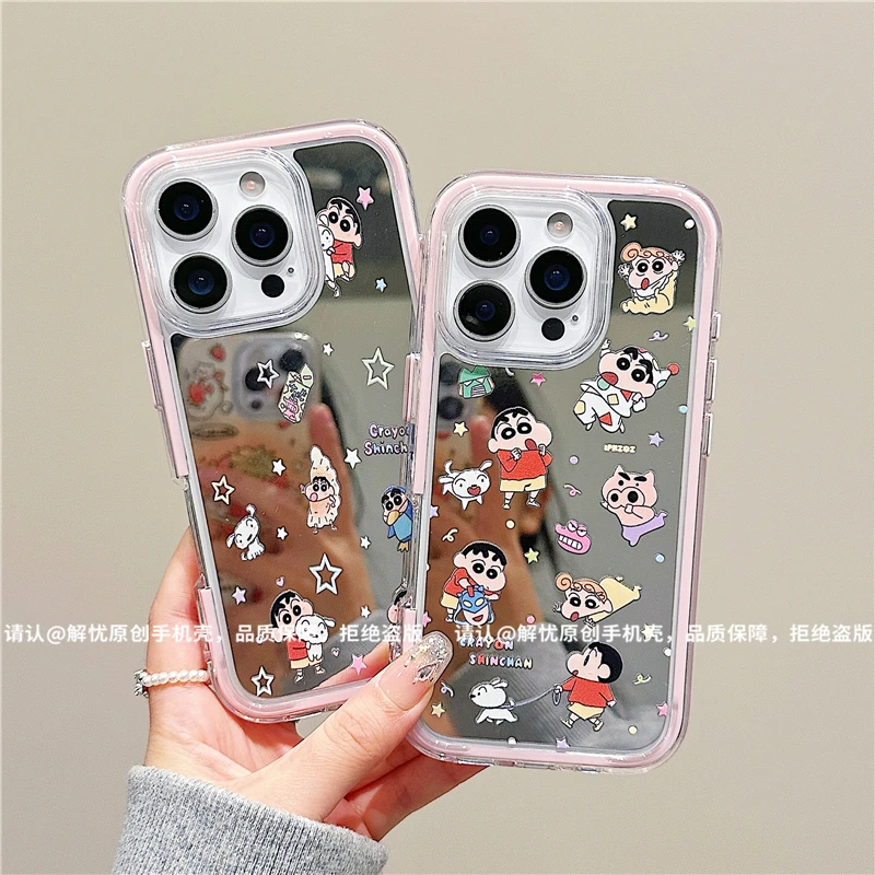 炫彩镜面适用苹果17/iPhone/华为荣耀/OPPO/小米手机壳pura70爆款