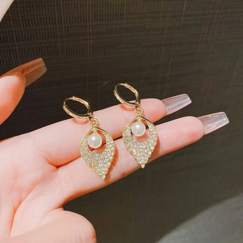 铜合金耳饰 轻奢时尚复古小众耳钉1173