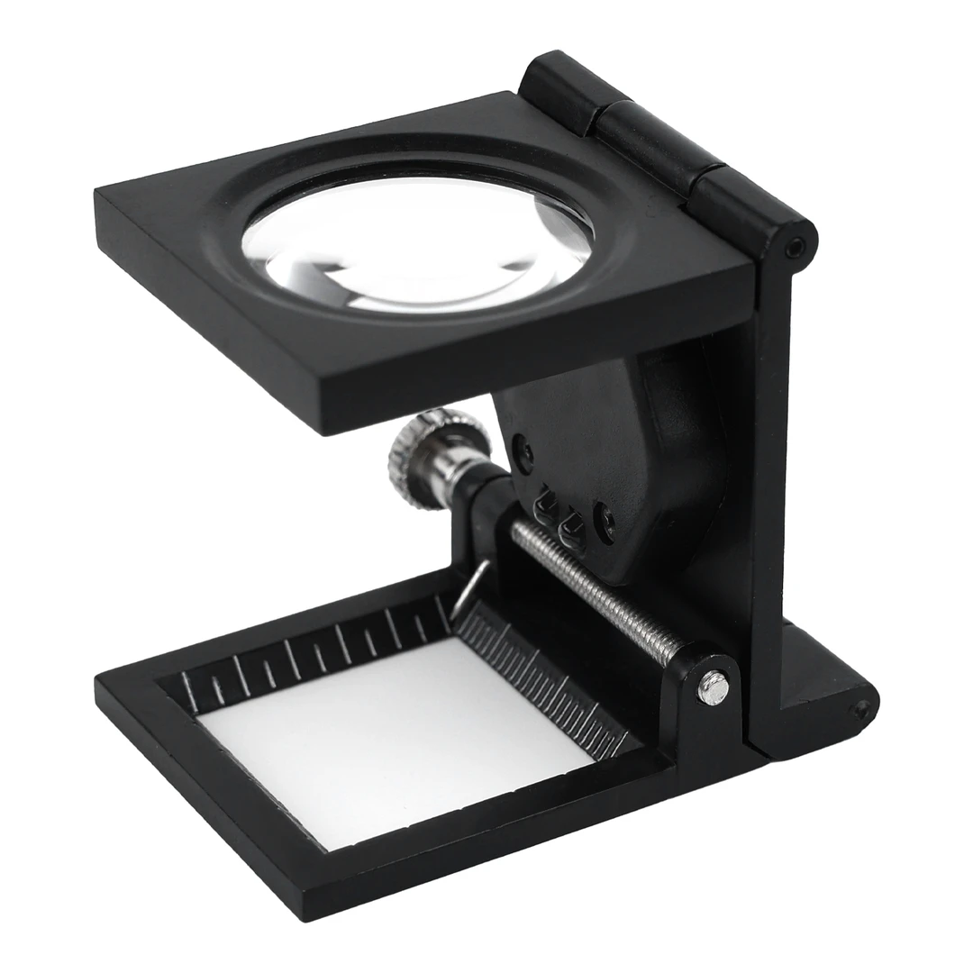 照布镜带灯高倍经纬密度镜织物密度镜布密度经纬放大镜10倍扩大镜