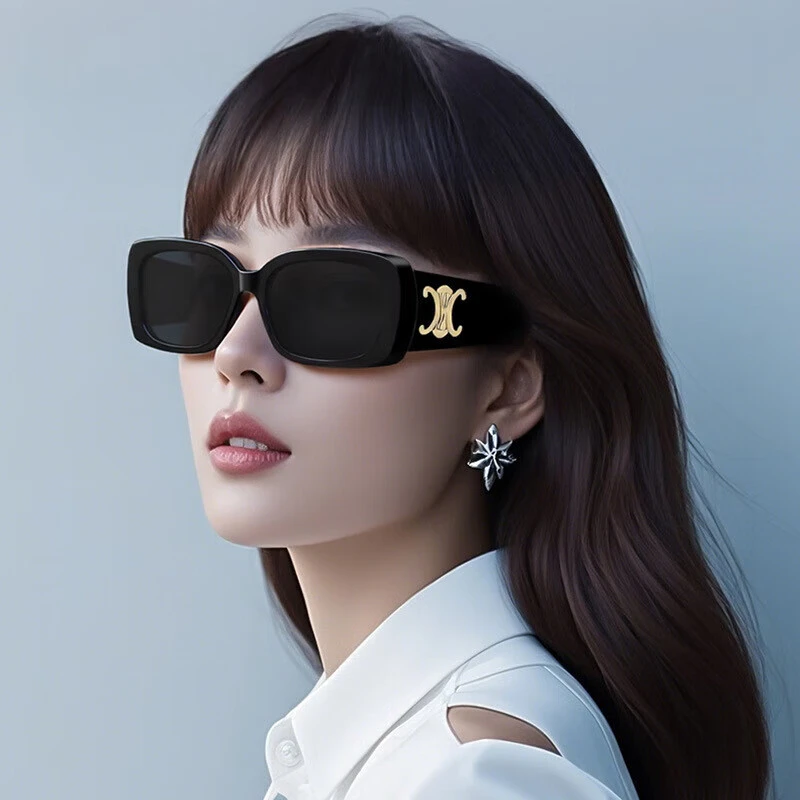 露丝同款防紫外线太阳眼镜男墨镜女大框晒方形显脸小眼镜