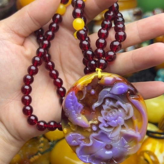 未镶嵌琥珀手链蜜蜡