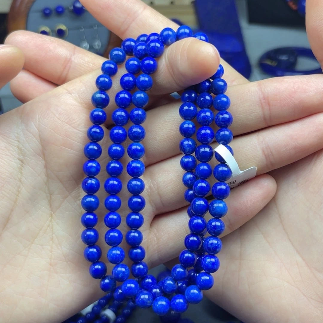 青金石未镶嵌108佛珠项链6+