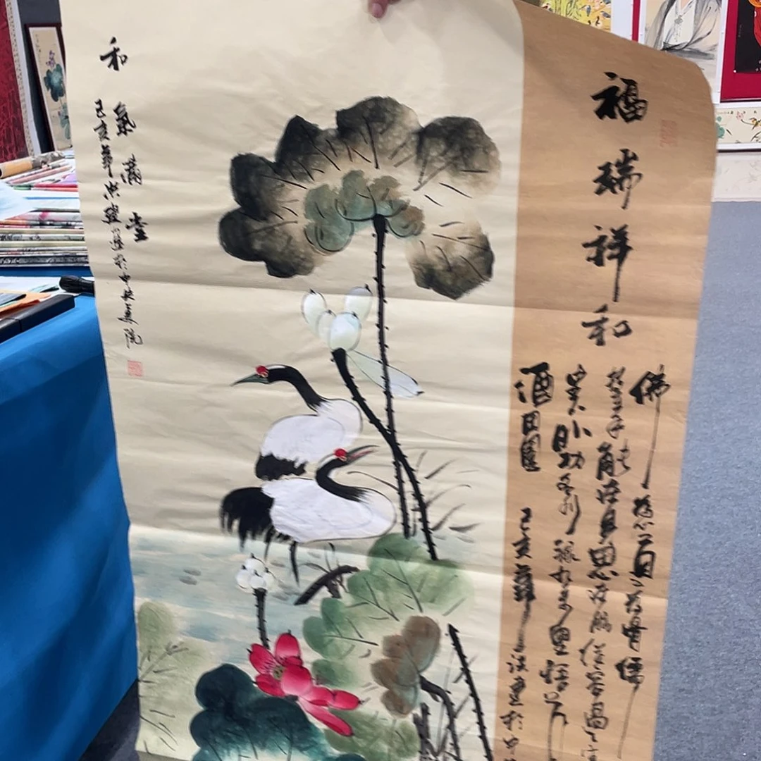 国画今天上午国画作品展示