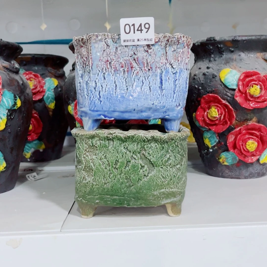 0149内口12景德镇手工制作蓝*