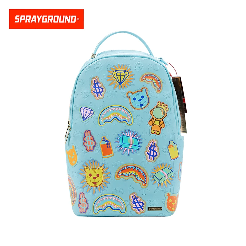 SPRAYGROUND鲨鱼嘴涂鸦双肩背包户外防水潮流XB W1135806