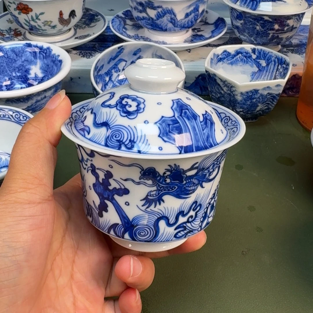 景德镇纯手绘茶具圆圆214