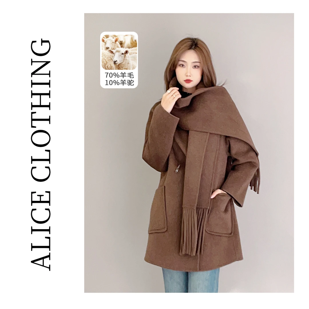 2 ALICE科技暖羊毛围巾大衣柔软羊驼 强劲制热 S2135266Kr